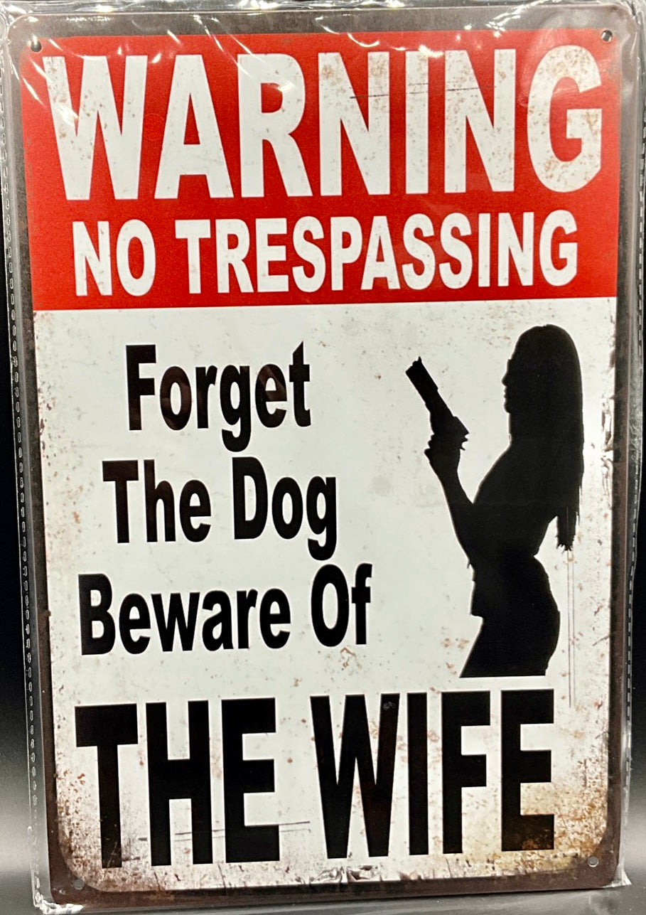 Metal sign