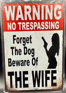 Metal sign