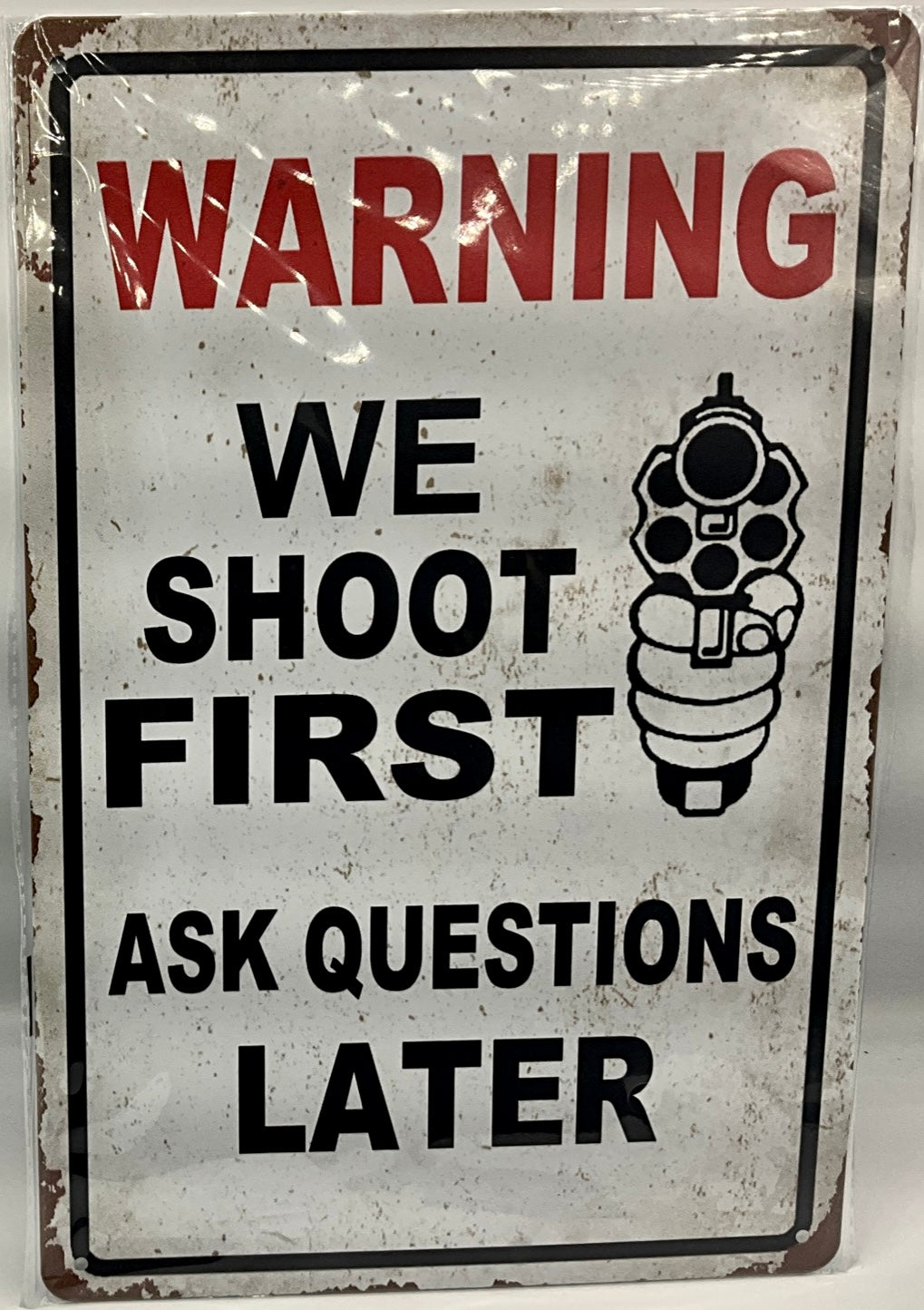 Metal sign