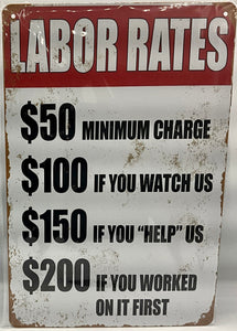 Metal sign