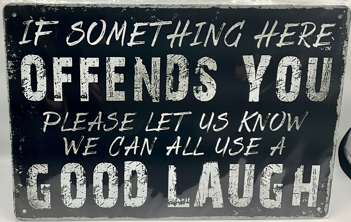 Metal sign