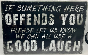 Metal sign