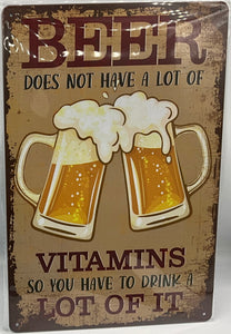 Metal sign