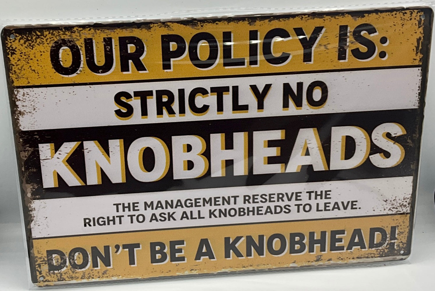 Metal sign