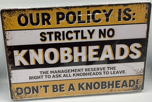 Metal sign