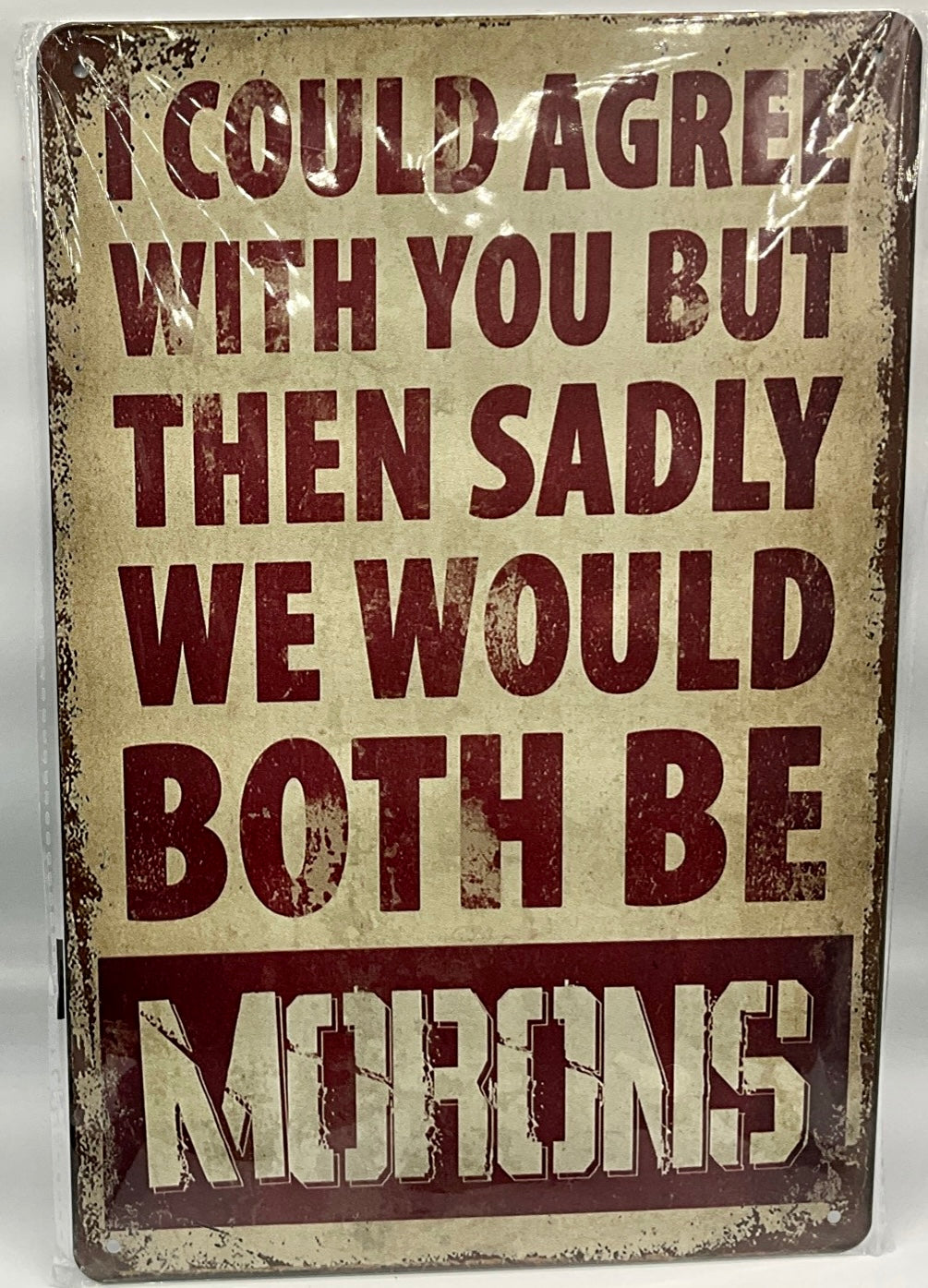 Metal sign