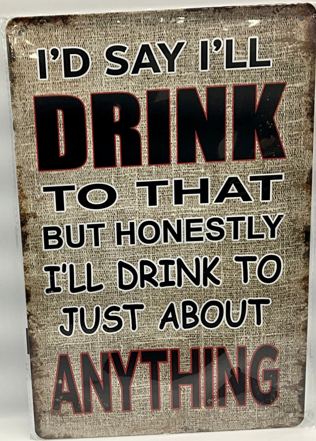 Metal sign