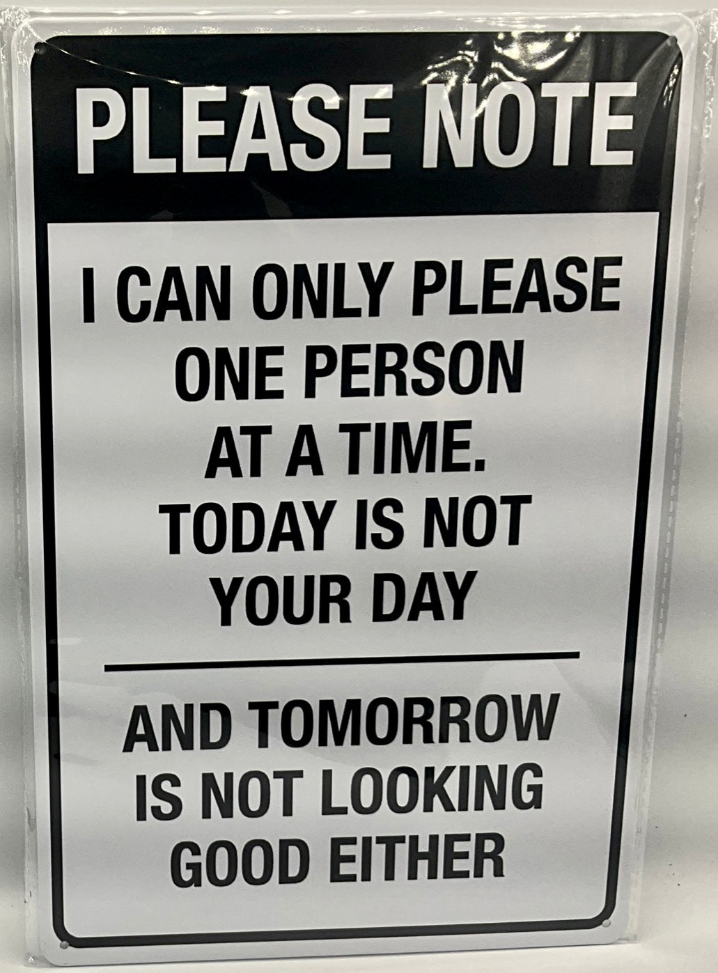 Metal sign