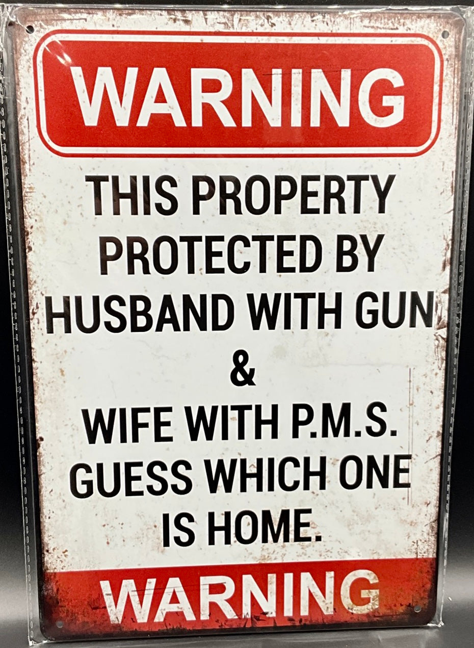 Metal sign