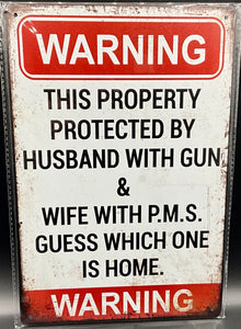 Metal sign