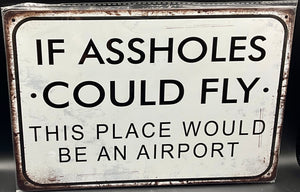 Metal sign