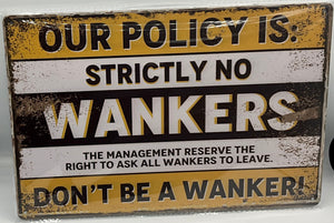 Metal sign