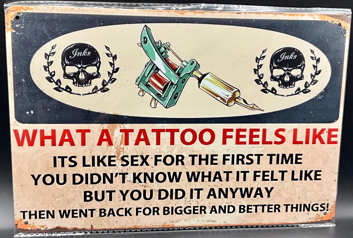 Metal sign