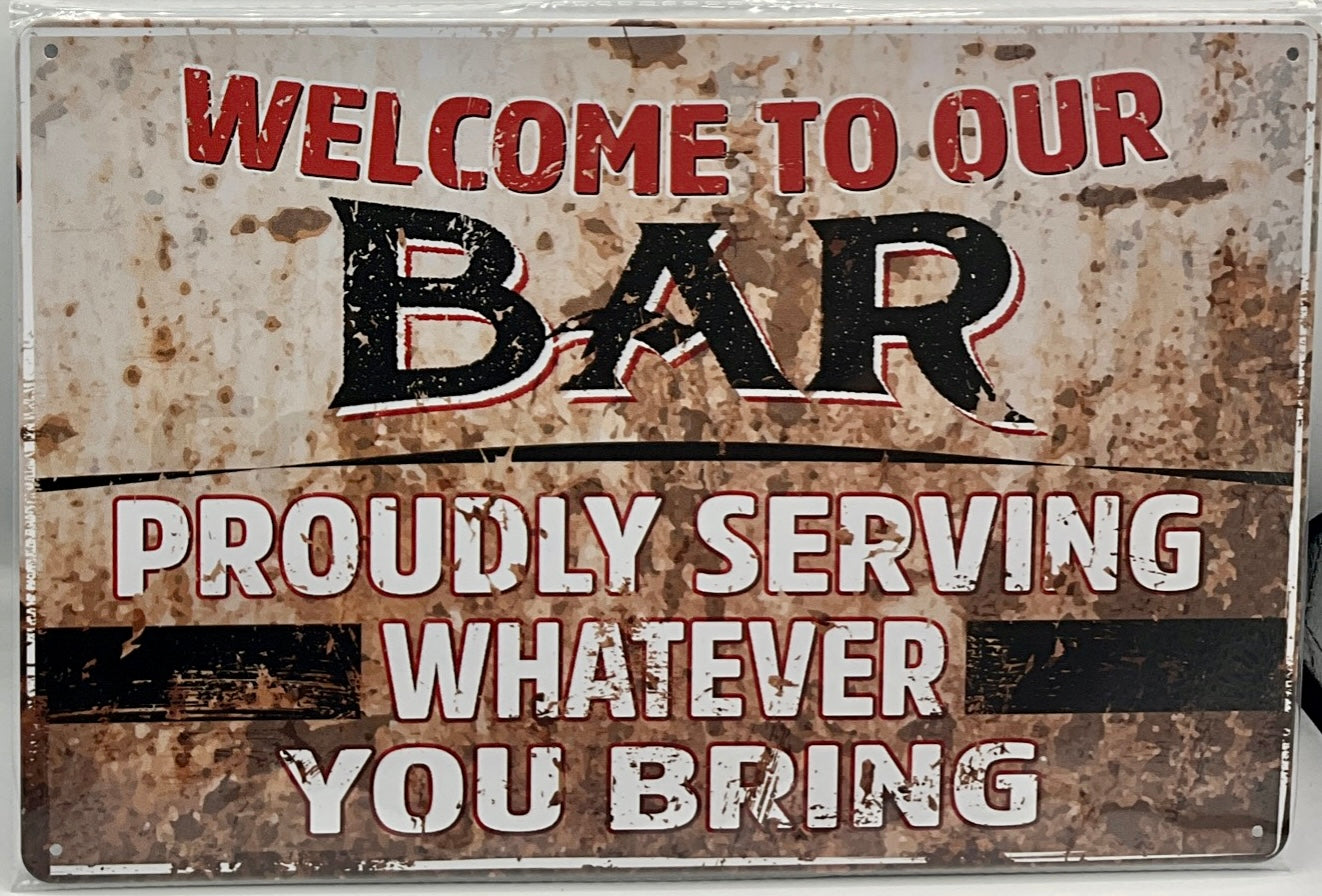 Metal sign