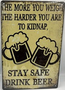 Metal sign