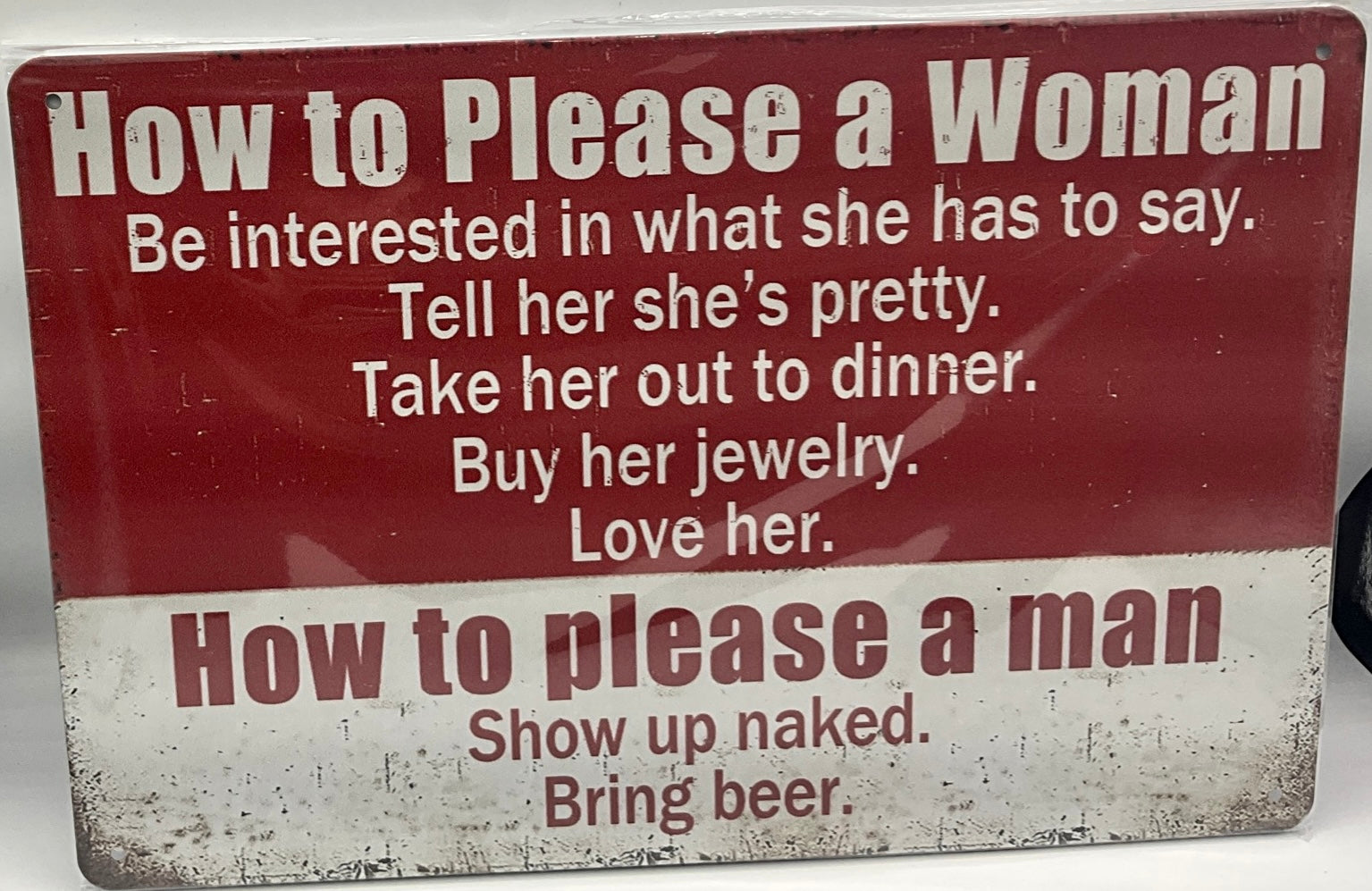 Metal sign