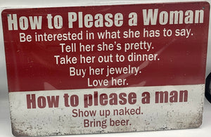 Metal sign