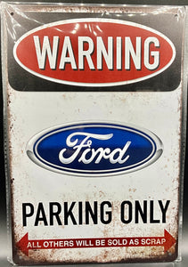 Metal sign