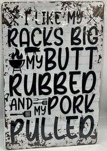 Metal sign