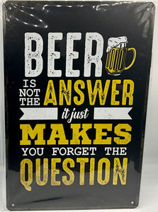 Metal sign