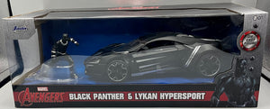 1:24 AVENGERS (COMICS) LYKAN HYPR SPORT W/BLACK PANTHER