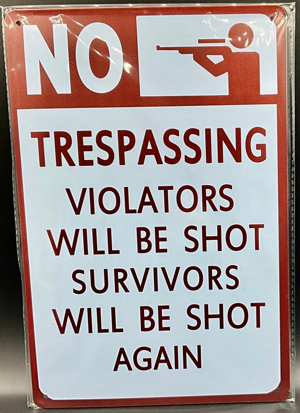 Metal sign