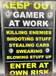 Metal sign