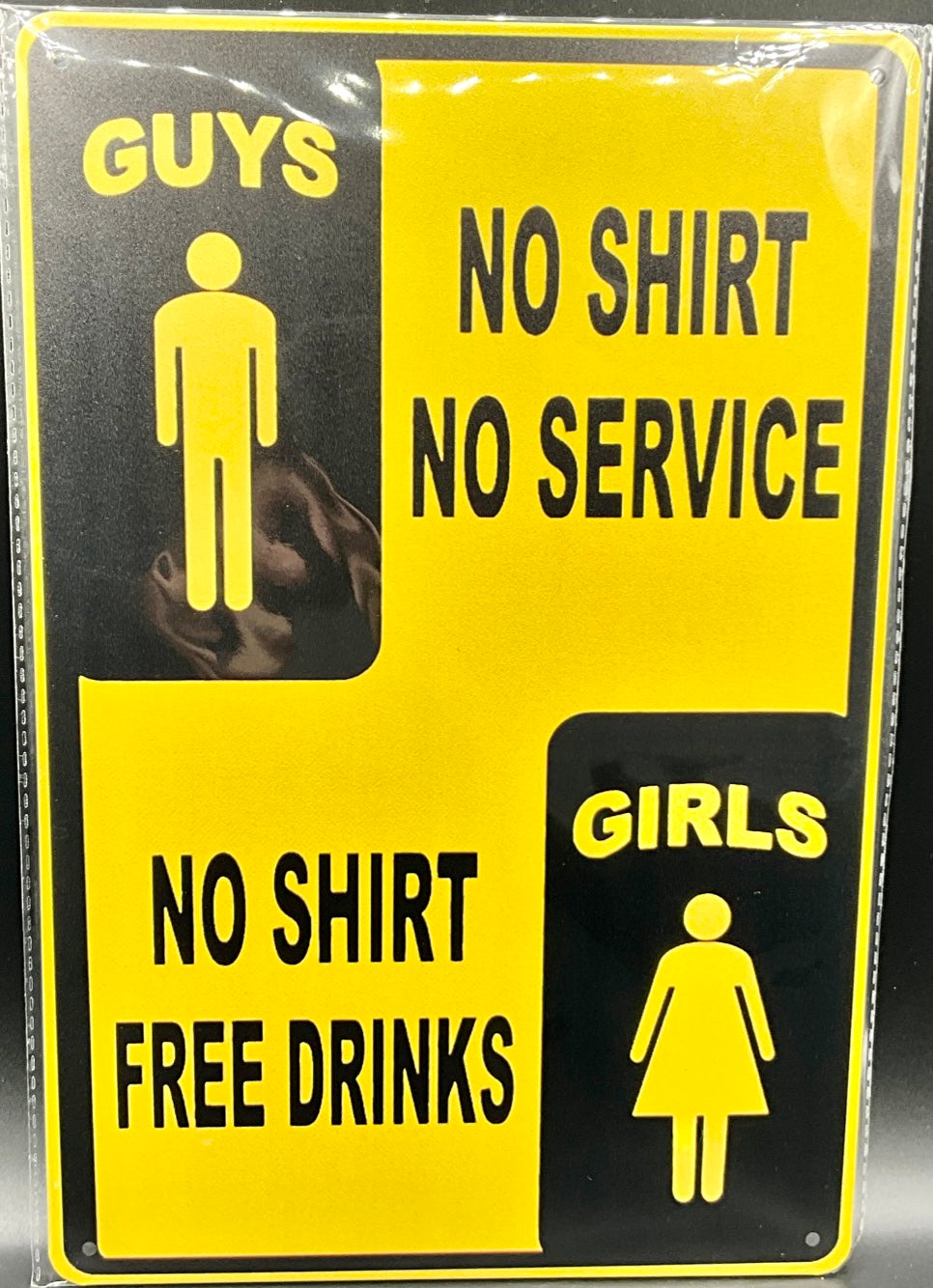 Metal sign