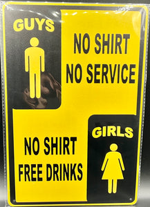 Metal sign