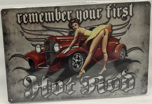 Metal sign
