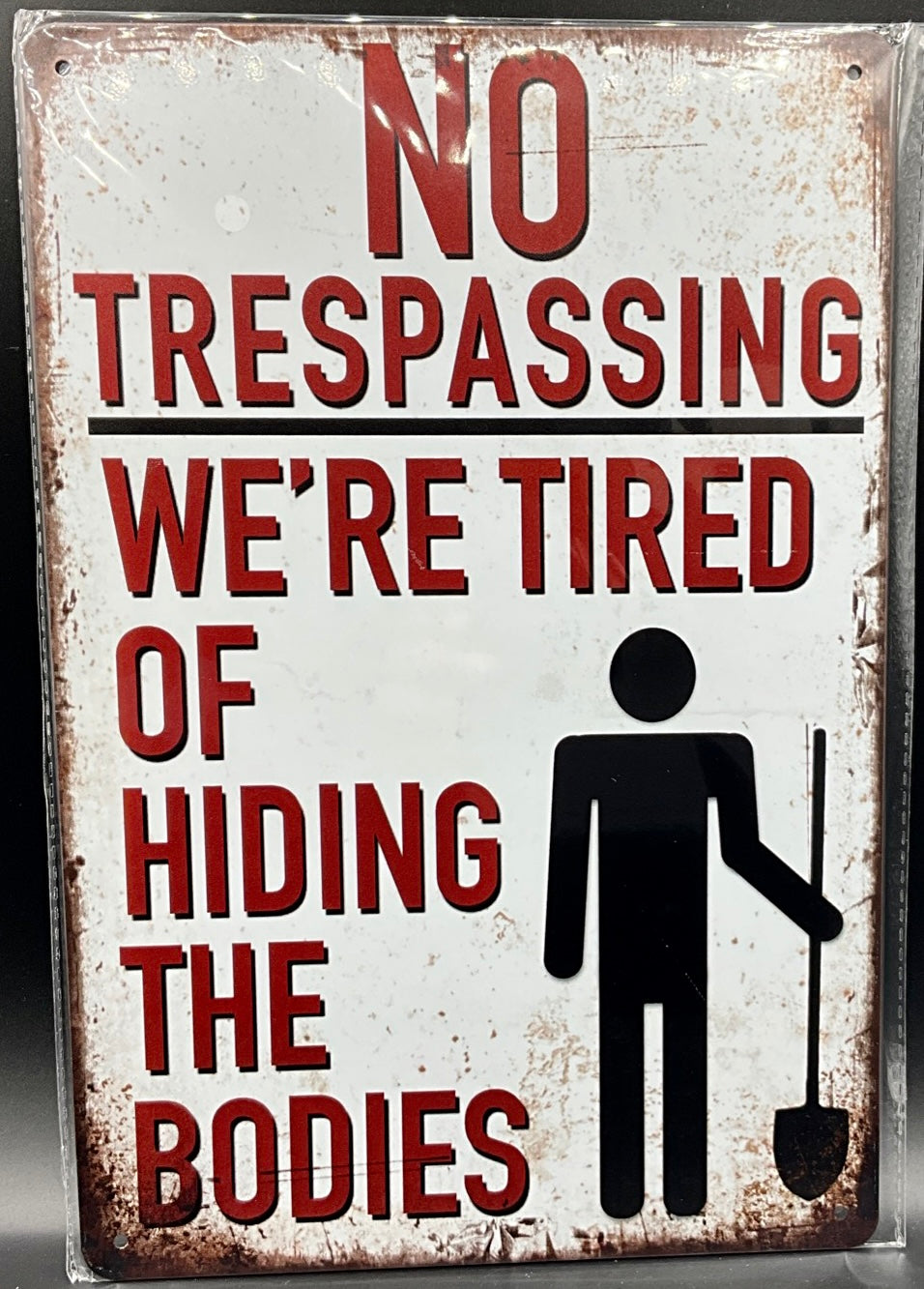 Metal sign
