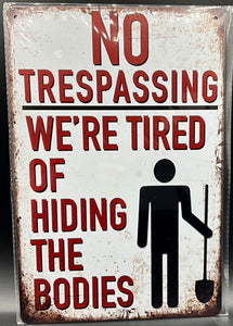 Metal sign