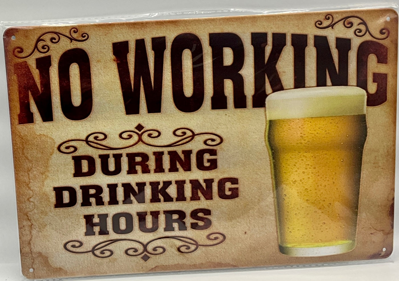 Metal sign