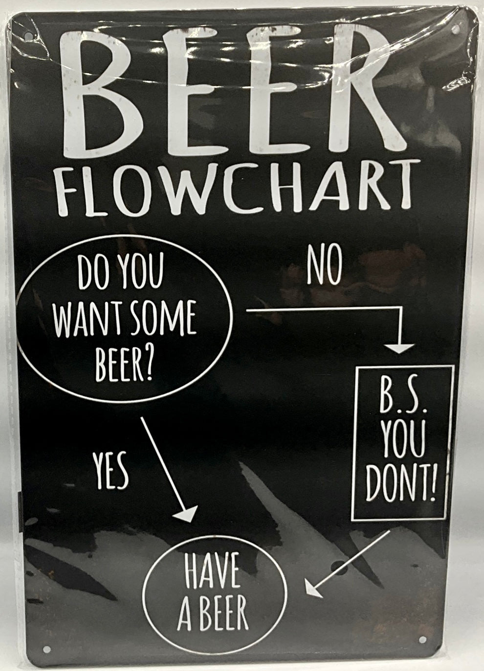 Metal sign