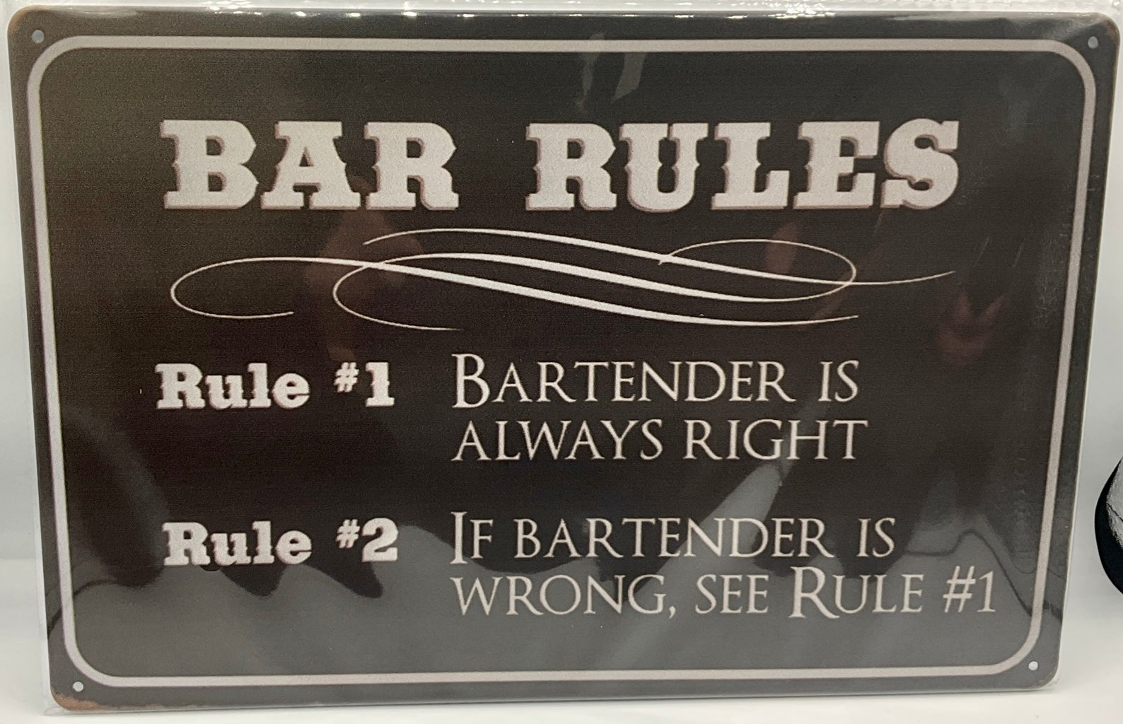 Metal sign
