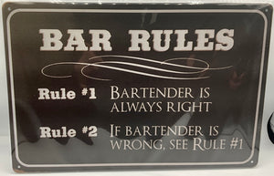 Metal sign
