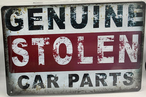 Metal sign