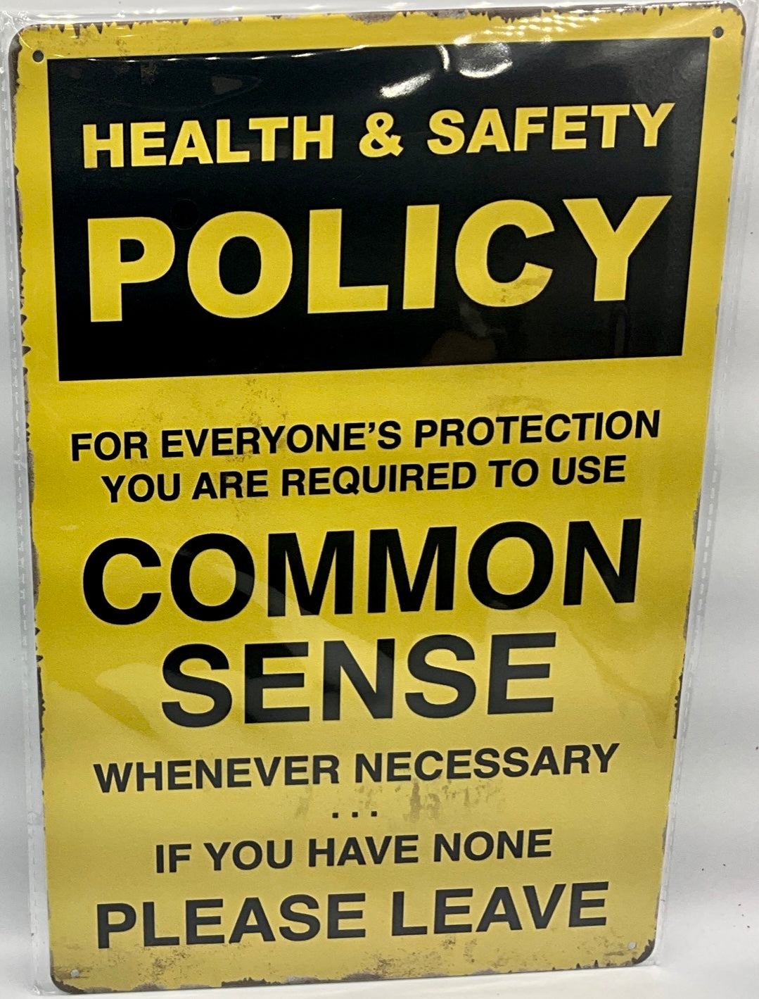 Metal sign