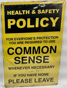 Metal sign