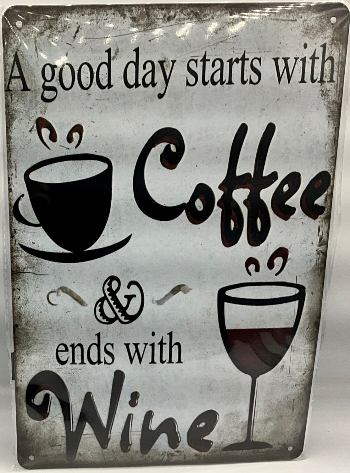 Metal sign