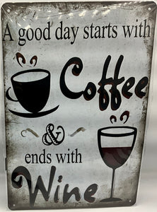 Metal sign