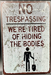 Metal sign
