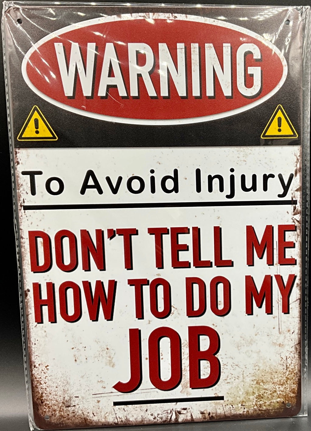 Metal sign