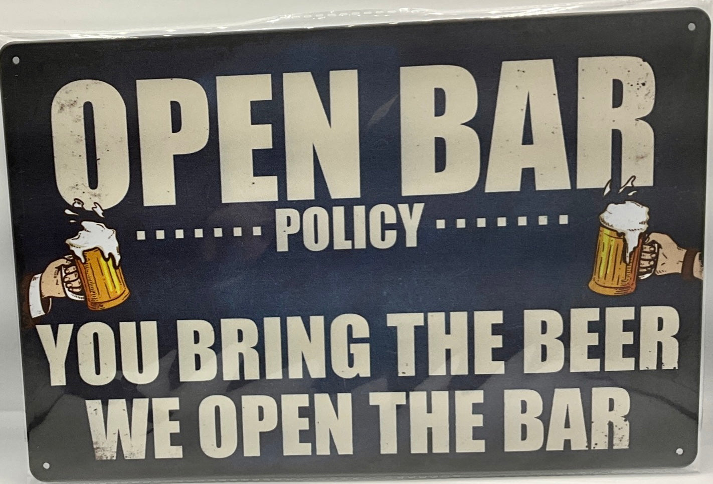 Metal sign