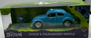 1:32 BULE VW BEETLE W/STITCH