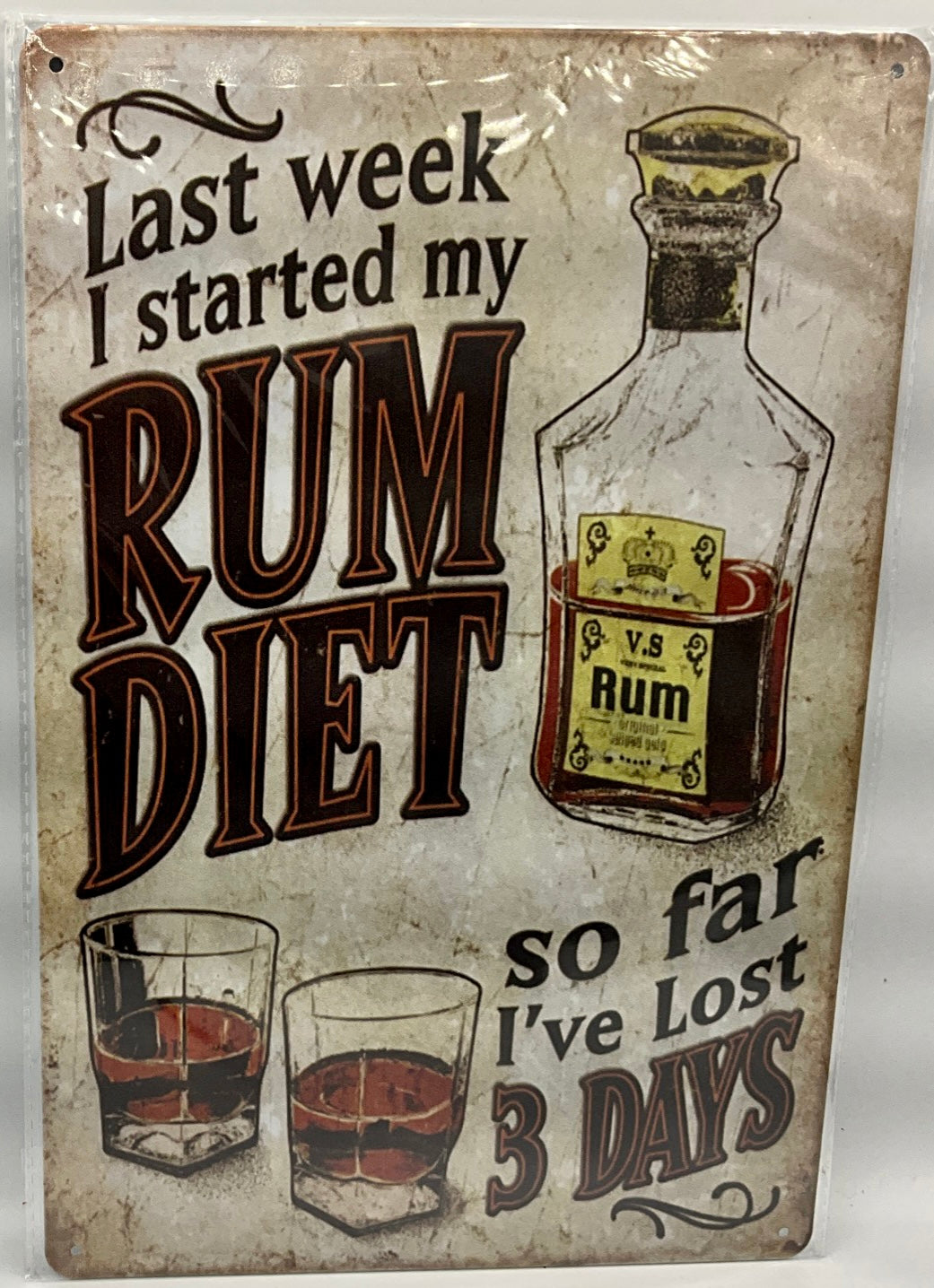 Metal sign