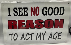 Metal sign