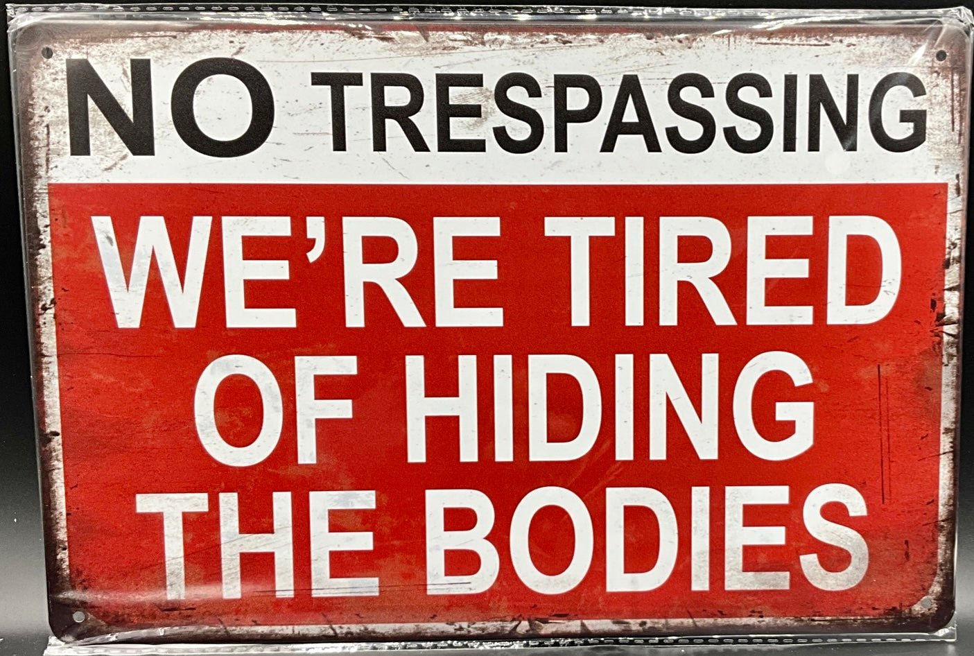Metal sign