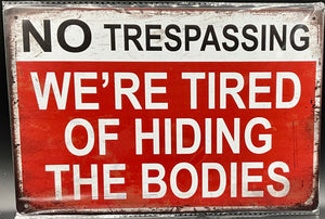 Metal sign