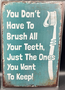 Metal sign